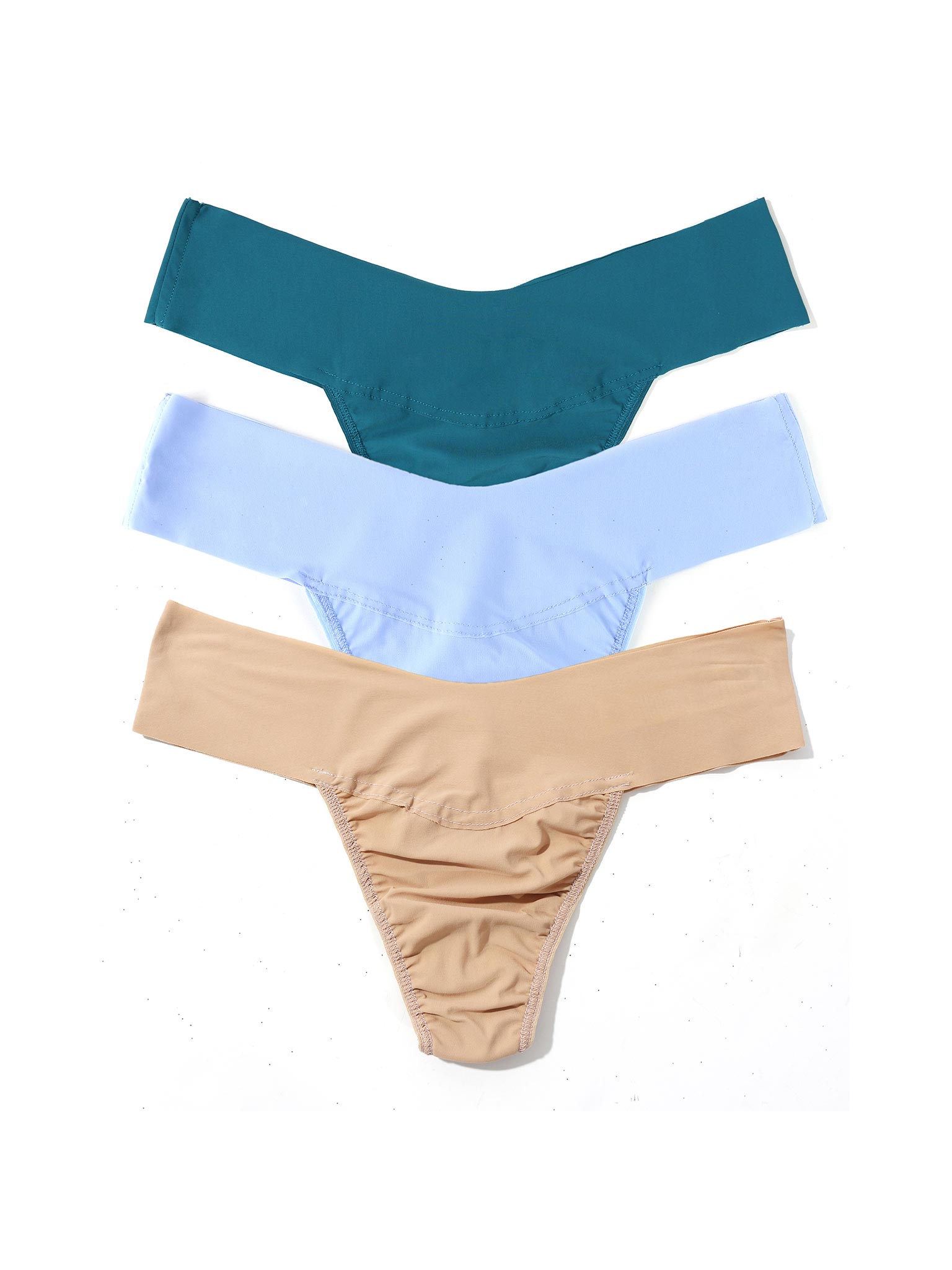 BreatheSoft™ Natural Rise Thong 3 Pack Spring Neutrals
