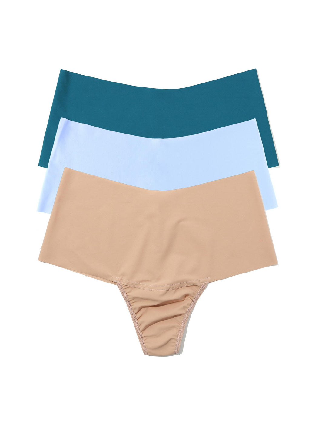 BreatheSoft™ High Rise Thong 3 Pack Spring Neutrals