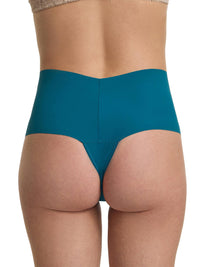 Teal underwear on a white background