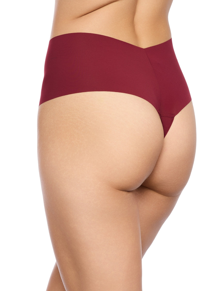 BreatheSoft™ High Rise Thong Fireside Red