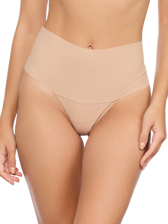 BreatheSoft™ High Rise Thong Taupe
