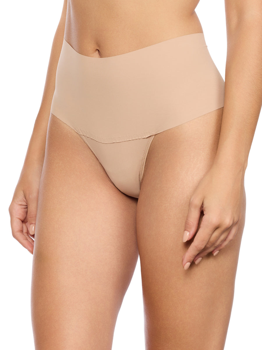BreatheSoft™ High Rise Thong Taupe