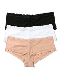 black whit and chai boyshorts