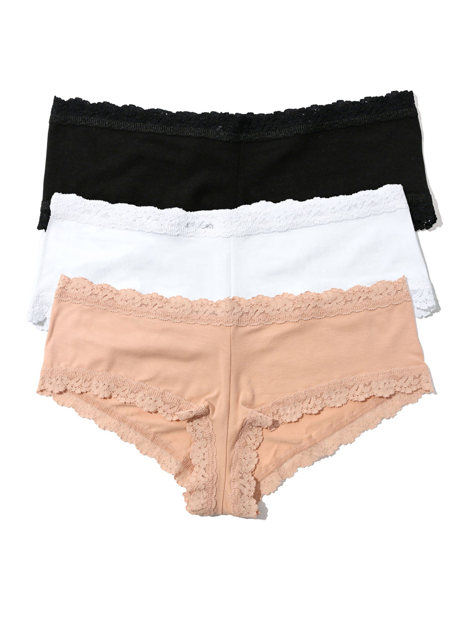black whit and chai boyshorts
