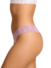 Supima® Cotton Low Rise Thong Water Lily Pink