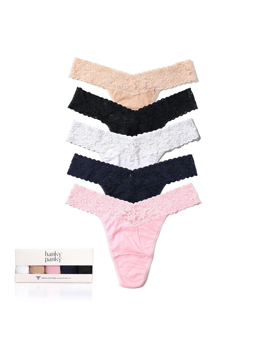 Cotton 5 Pack Original Rise Thongs