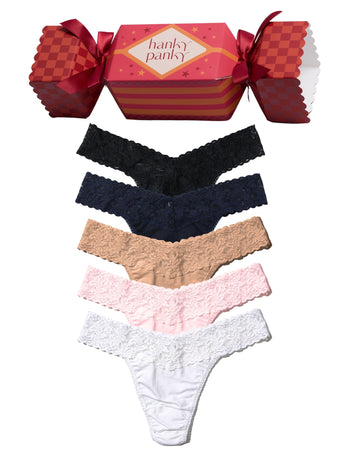 Uptown Classic 5 Pack Supima® Cotton Original Rise Thong