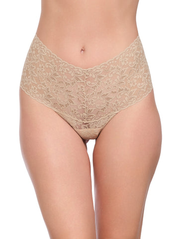 Retro Lace Thong Chai