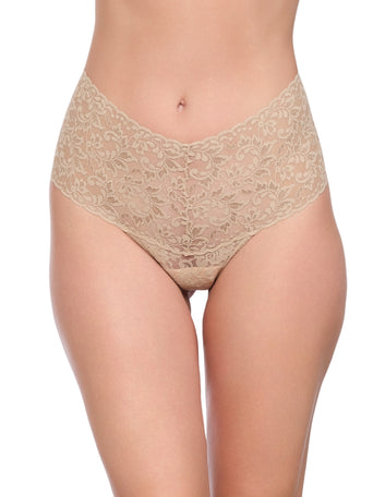 Retro Lace Thong Chai