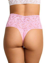 Retro Lace Thong Strawberry Lemonade Pink