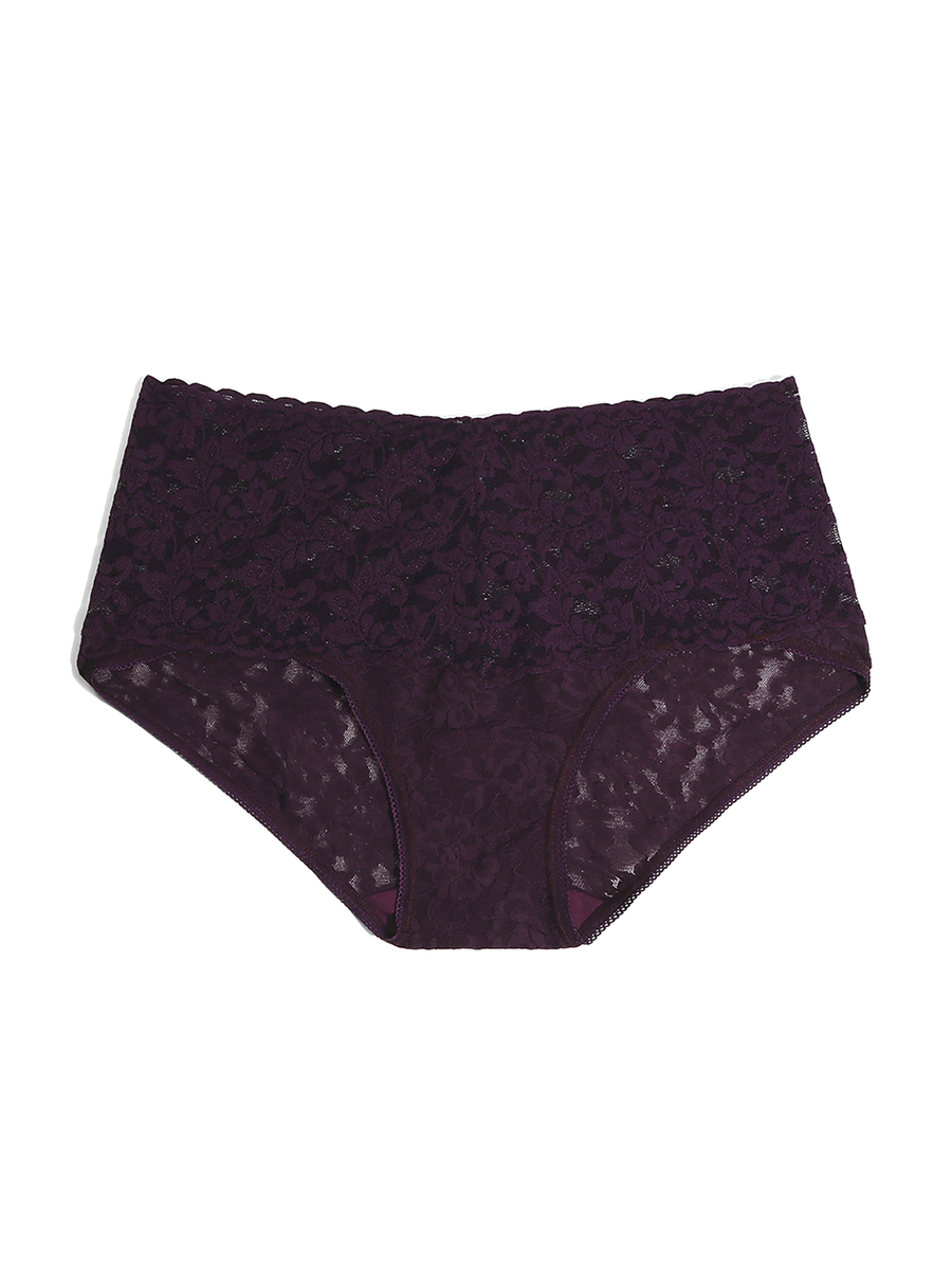 Retro Lace V-Kini Plum Purple