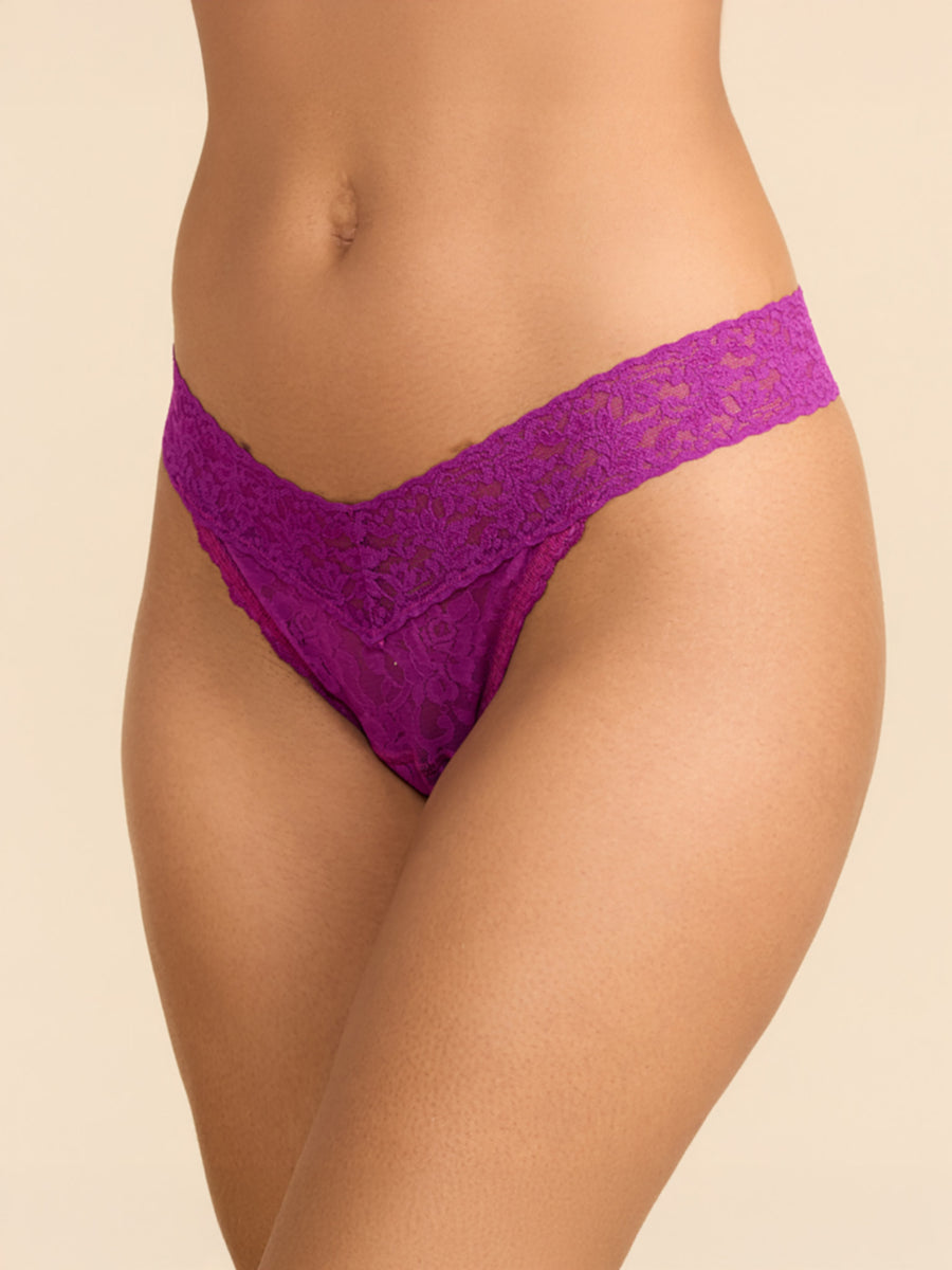 Signature Lace® Leakproof Original Rise Thong Boysenberry Purple