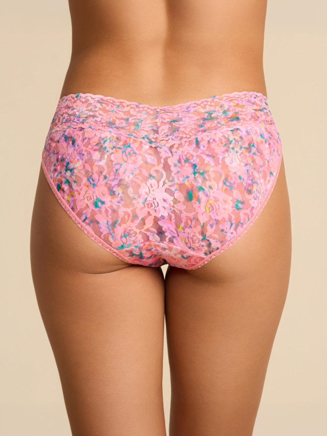 Printed Signature Lace® V-Kini Blushing Blooms Pink