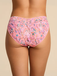 Printed Signature Lace® V-Kini Blushing Blooms Pink