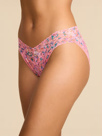 Printed Signature Lace® V-Kini Blushing Blooms Pink