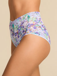 Printed Retro Lace V-Kini Floral Pleinair Blue