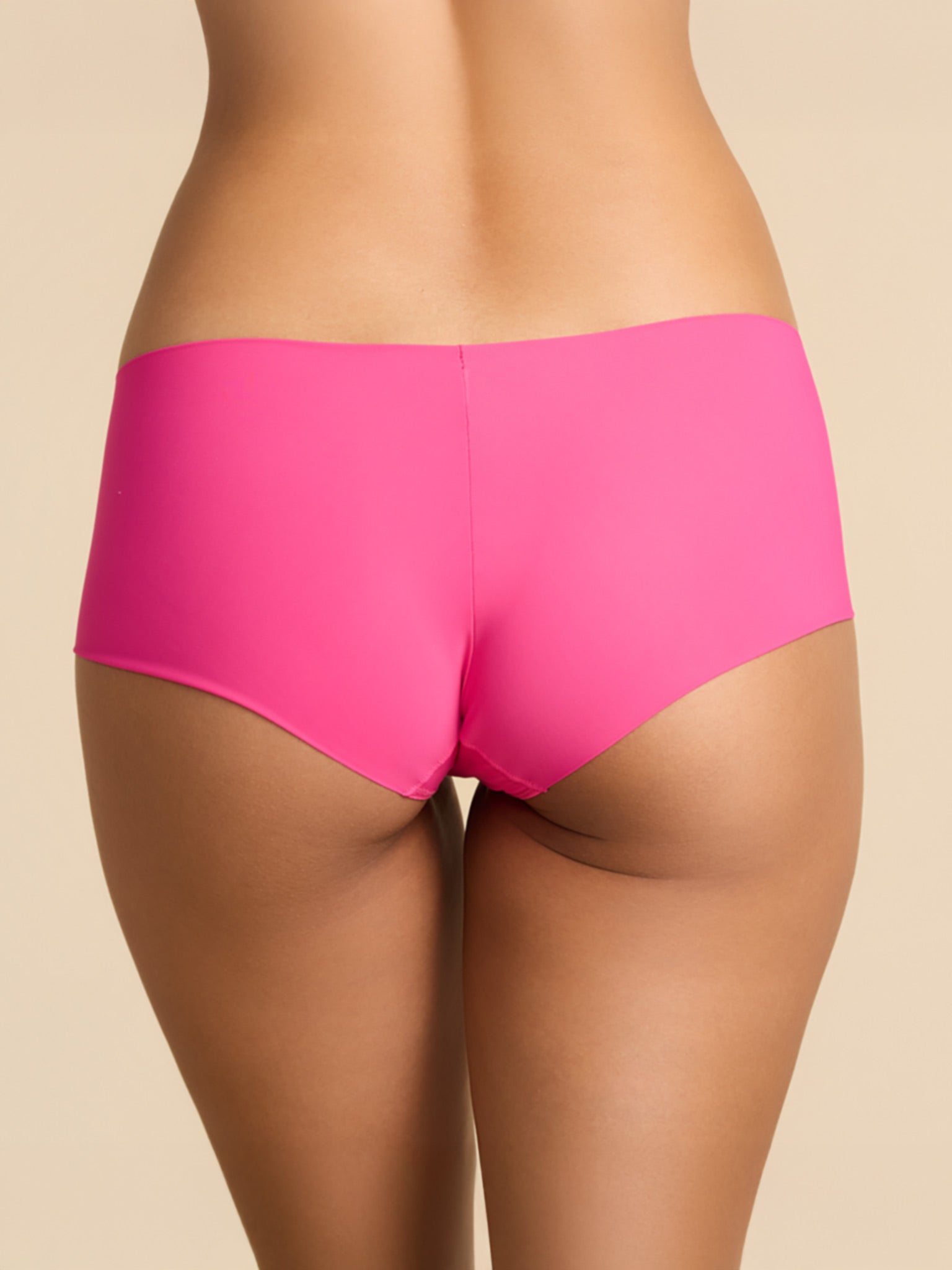 Provocative Pink BreatheSoft™ Boyshort - Back View, Cheeky Low-Leg Microfiber Boyshort Panty | Hanky Panky