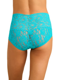 Retro Lace V-Kini Turkish Tile Blue