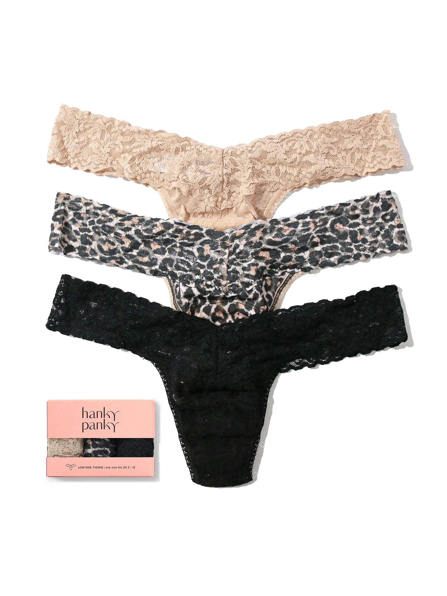 3 Pack 4911® Low Rise Thongs Classic Leopard Sale