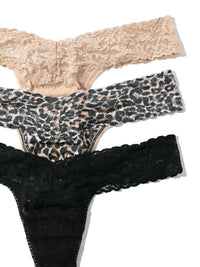 3 Pack 4911® Low Rise Thongs Classic Leopard Sale