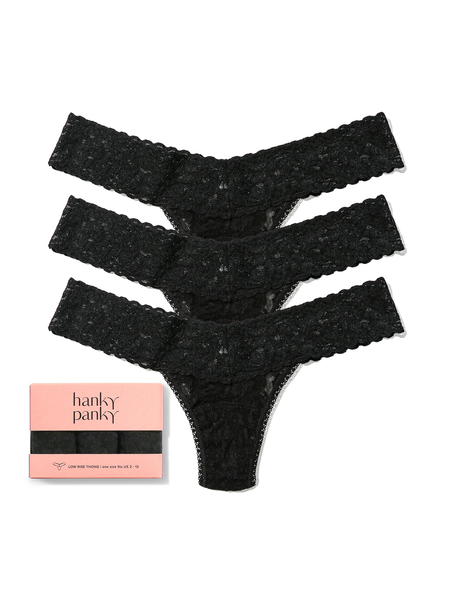 3 Pack Low Rise Lace Thongs | Hanky Panky | Hanky Panky 3 Pack Low Rise Lace Thongs | Hanky Panky | Hanky Panky