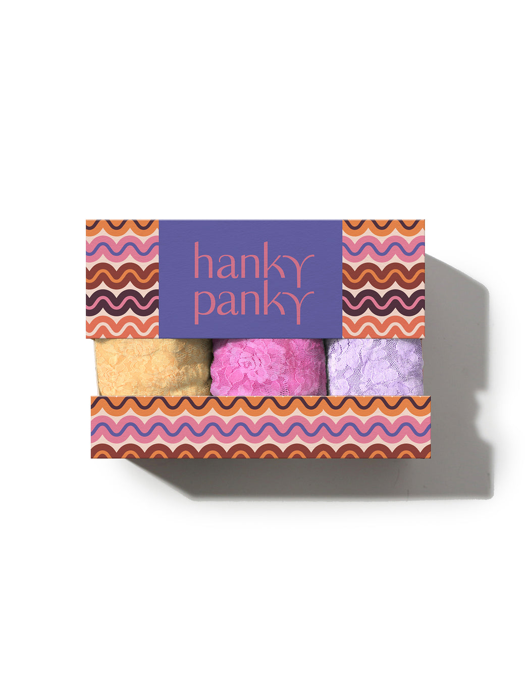 3 Pack 4911® Signature Lace® Low Rise Thongs In Printed Box Apricot Crush Orange Sale