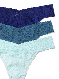 3 Pack Signature Lace® Original Rise Thongs In Printed Box Black Friday Sale