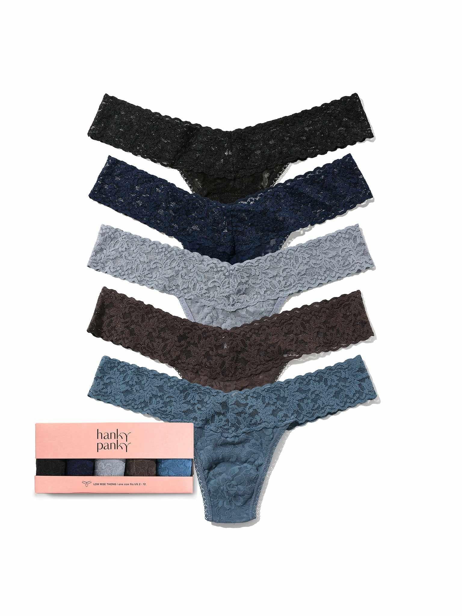 5 Pack 4911® Low Rise Thongs Dark Neutrals