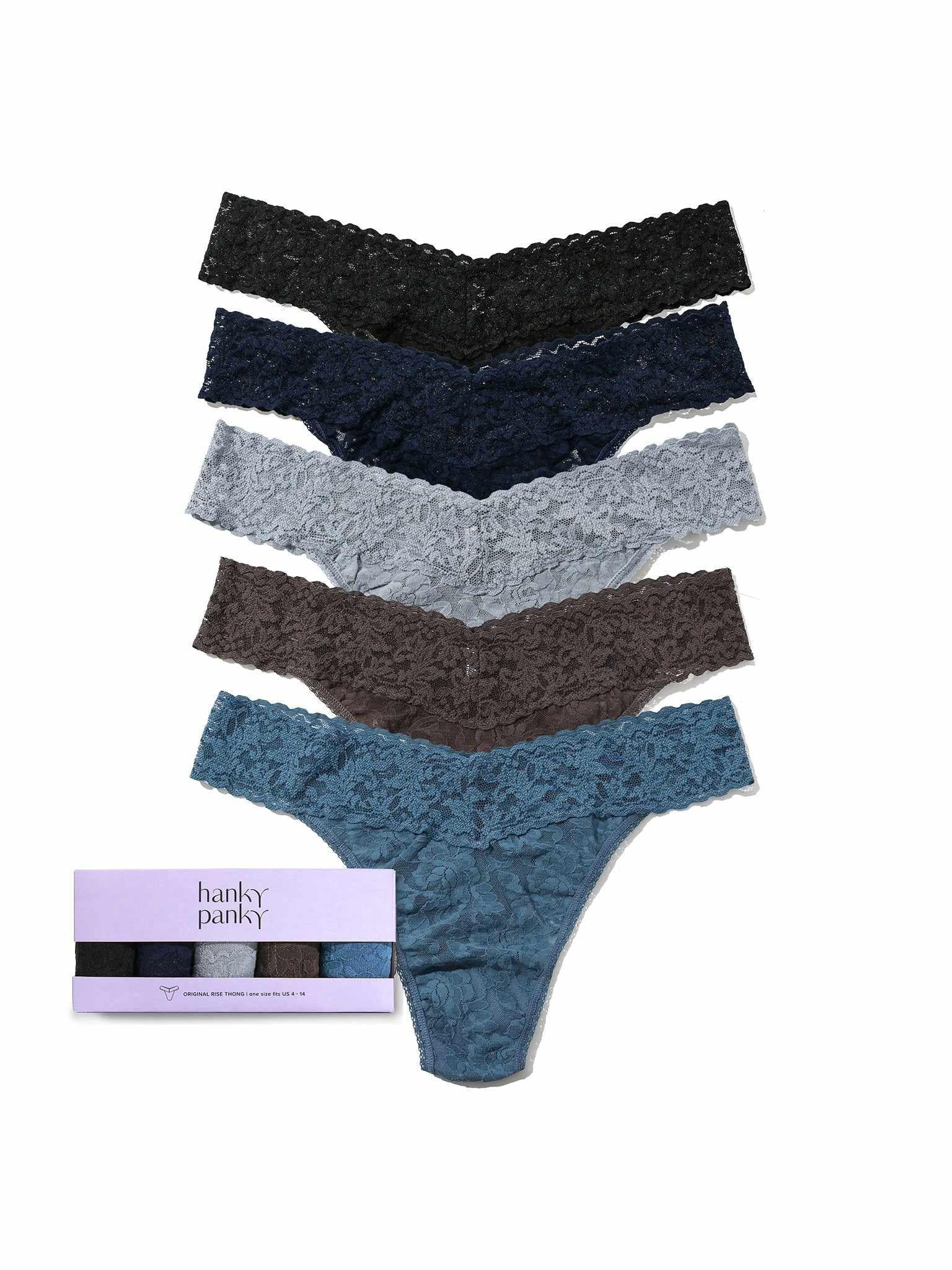 5 Pack Original Rise Thongs