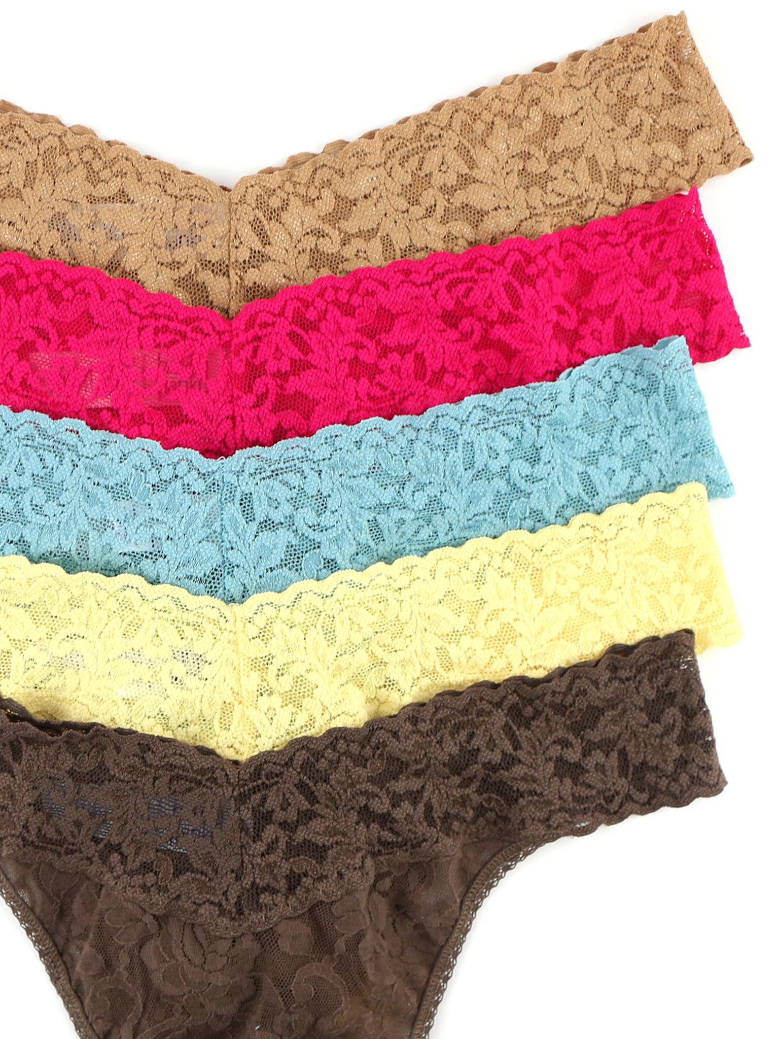 5 Pack Signature Lace® Original Rise Thongs