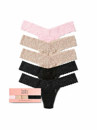 5 Pack 4911® Signature Lace® Low Rise Thongs