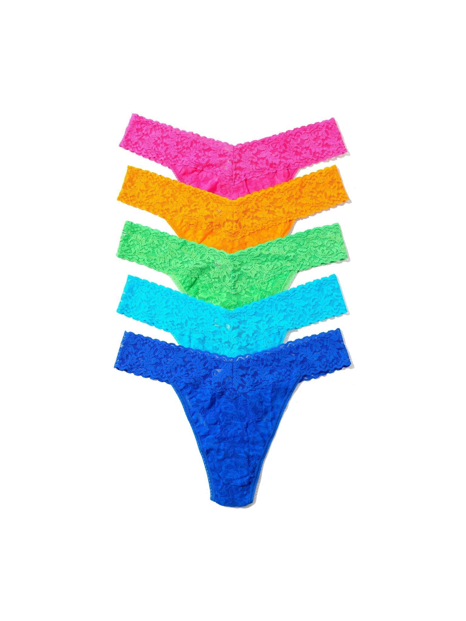5 Pack Signature Lace® Original Rise Thongs Sale