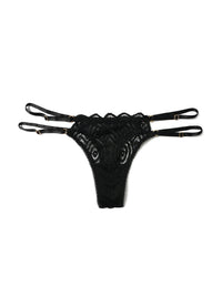 Along The Lines Thong Black