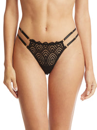 Along The Lines Thong Black