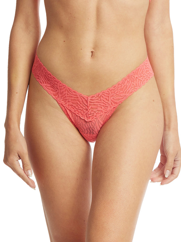Animal Instincts Low Rise Thong Wild Card Red