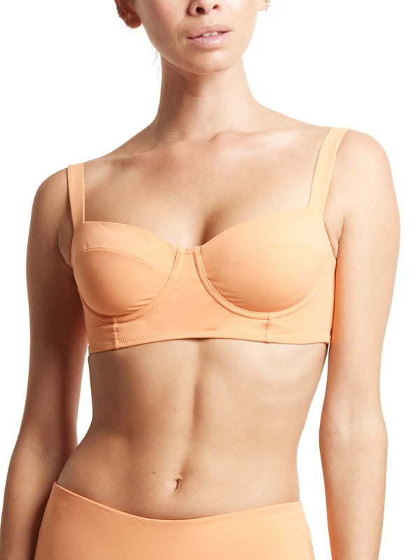 Balconette Bikini Swimsuit Top Florence Orange