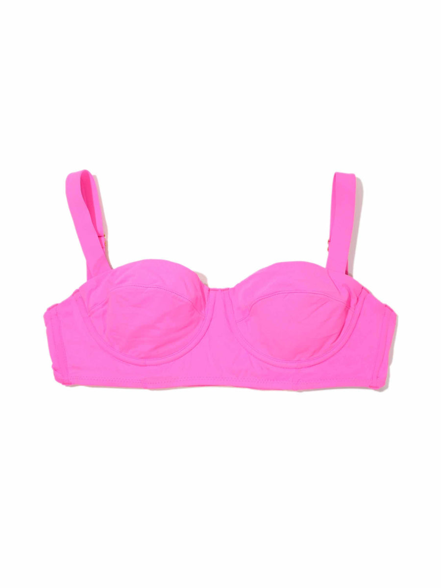 Unapologetic Pink Balconette Bikini Swim Top - Flat Lay Detail | Hanky Panky