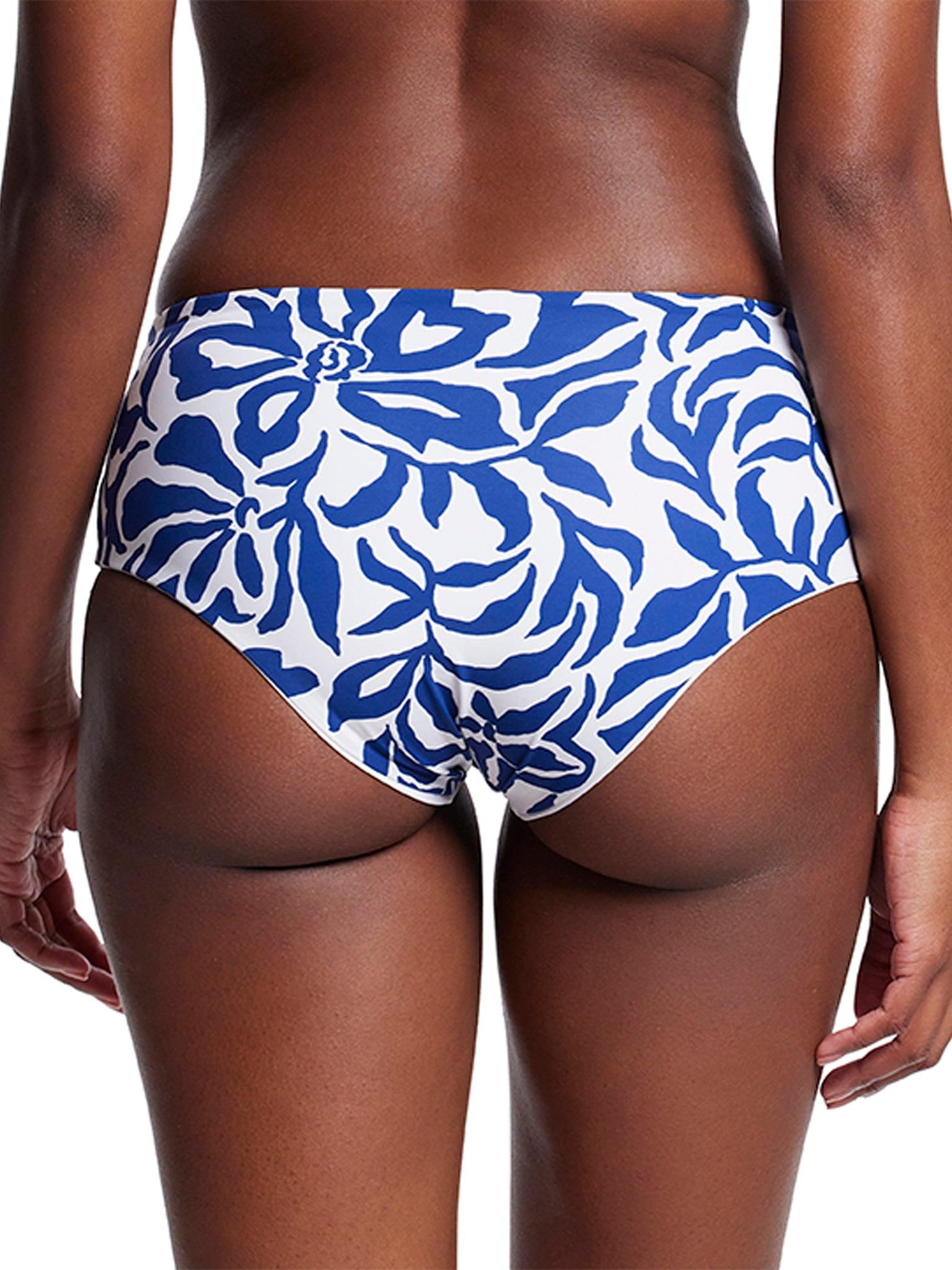 Poolside Print Boyshort Swimsuit Bottom - Back View On Model | Hanky Panky