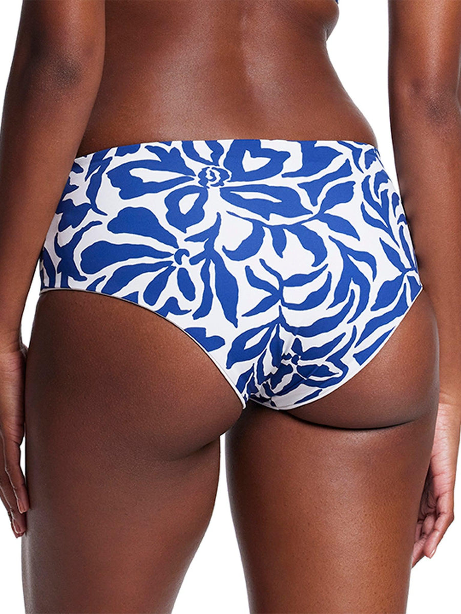 Poolside Print Boyshort Bikini Bottom - Close-Up Back On Model | Hanky Panky
