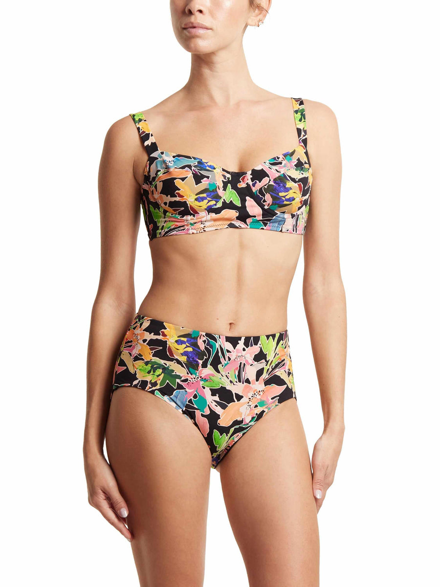 Unapologetic Floral Boyshort Swimsuit Bottom with Matching Bikini Top - Coordinated Set | Hanky Panky