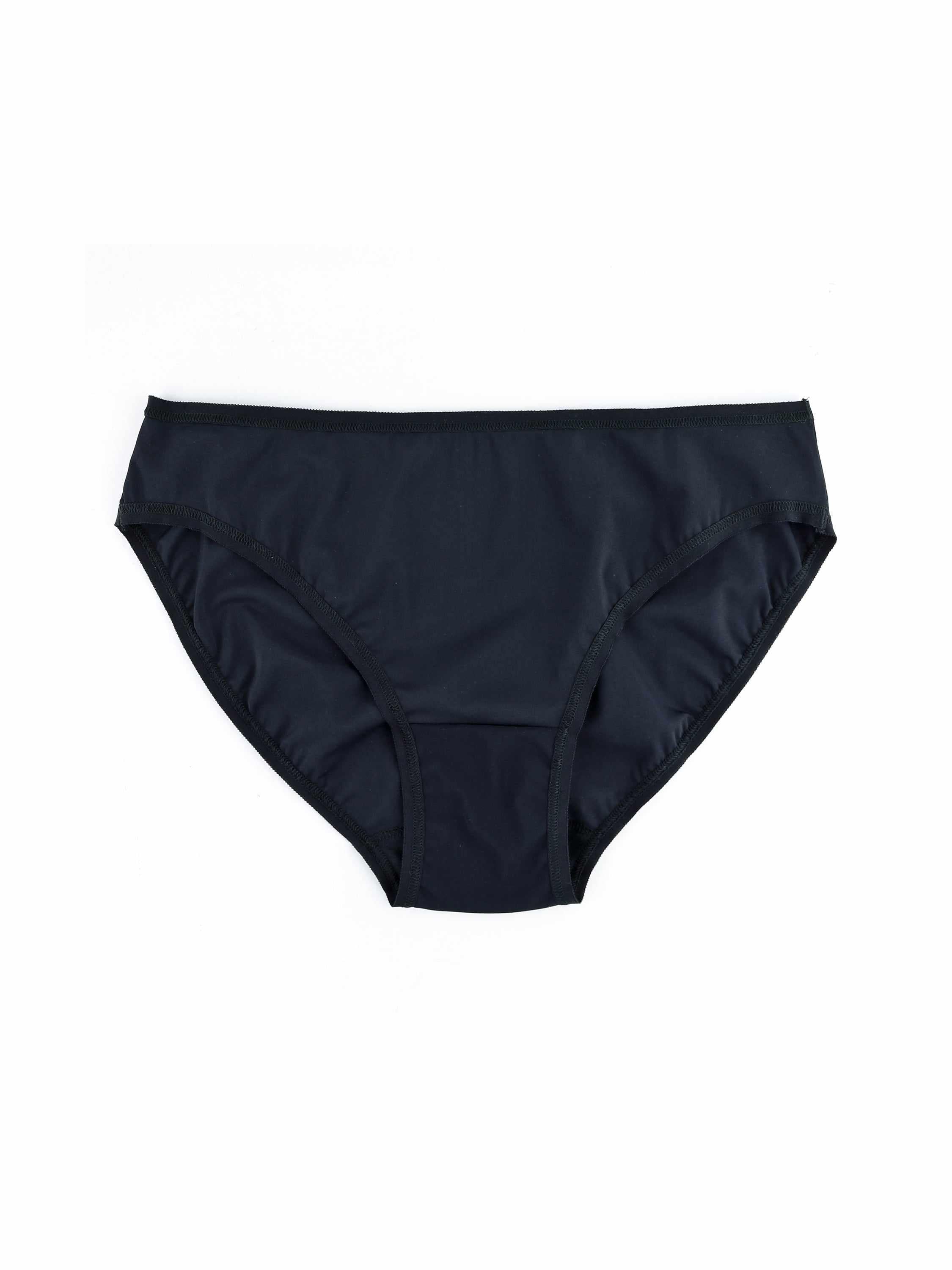 Black BreatheSoft™ Bikini Panty Flat Lay, Smooth Microfiber Everyday Underwear | Hanky Panky