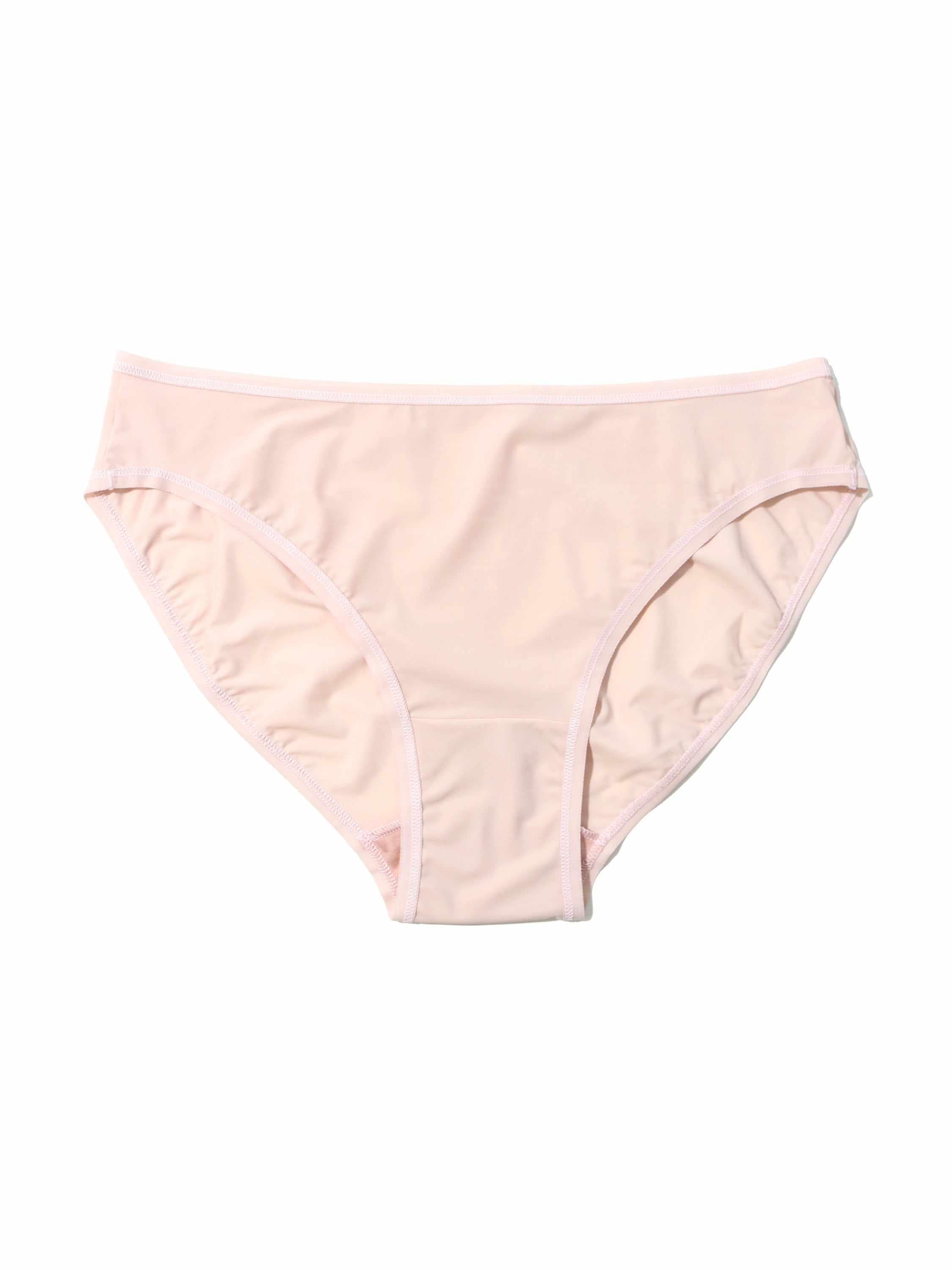 Dandelion Beige BreatheSoft™ Microfiber Bikini Panty - Flat Lay | Hanky Panky