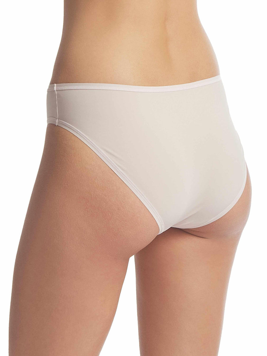 Dandelion Beige BreatheSoft™ Bikini Panty - Back On-Model View Full Coverage | Hanky Panky