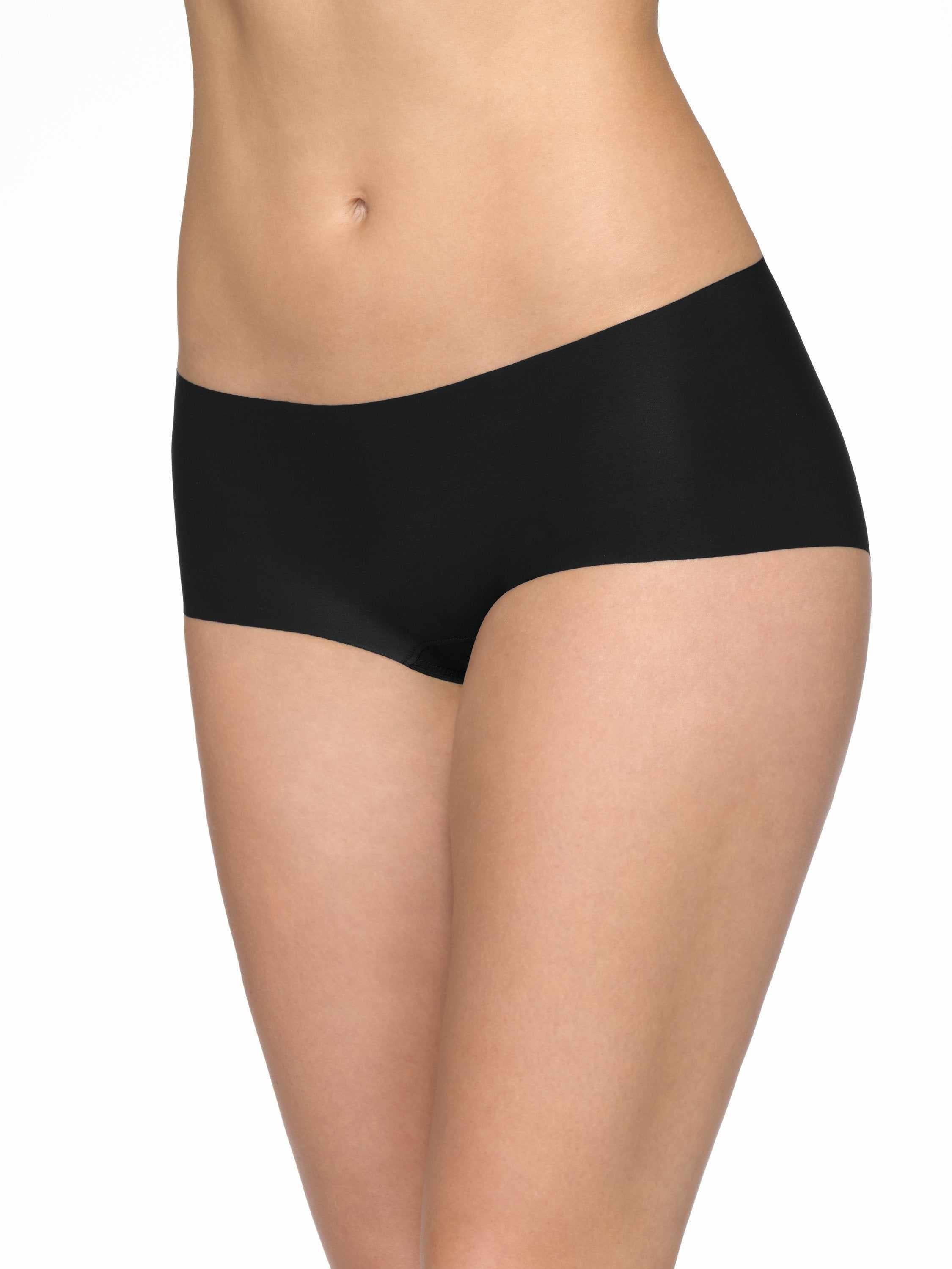 Black BreatheSoft™ Boyshort Panties - Front On-Model View | Hanky Panky