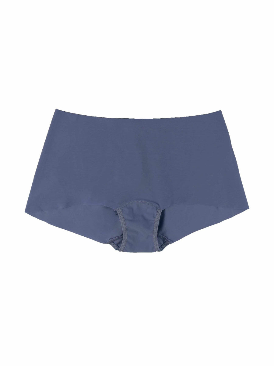 BreatheSoft™ Boyshort Granite Grey - Flat Lay, Seamless Breathable Microfiber Boyshort Panties | Hanky Panky