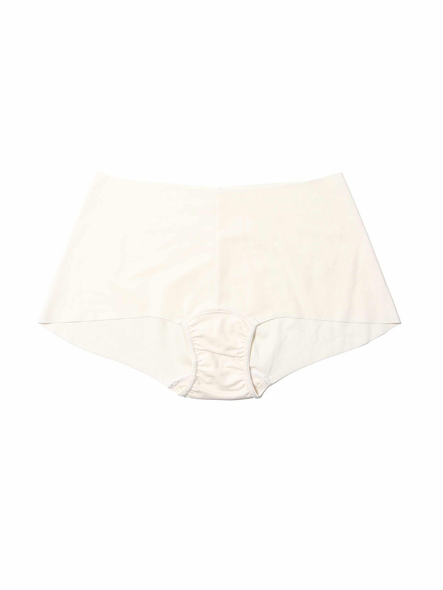 Linen White BreatheSoft™ Boyshort - Flat Lay, Seamless Comfortable Boyshort Panty | Hanky Panky