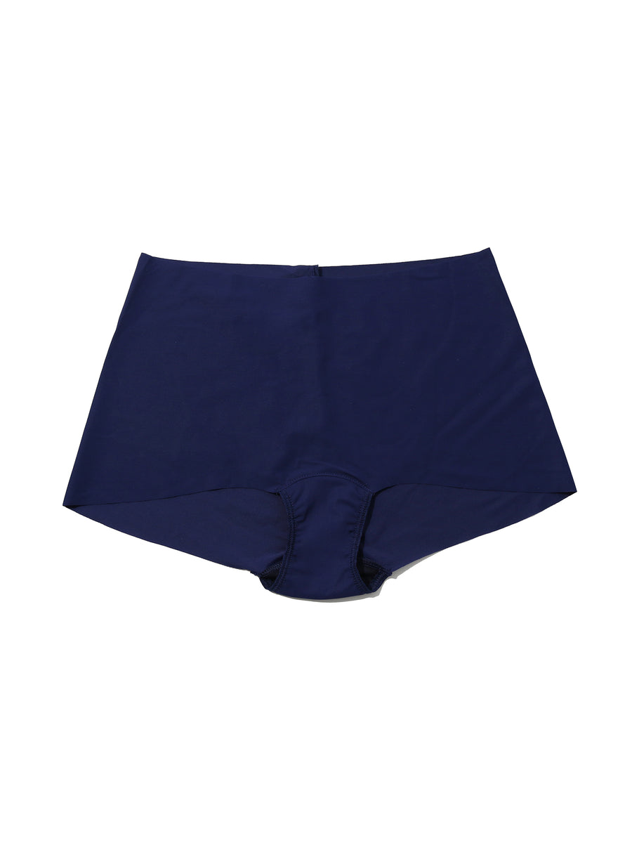 Odyssey Blue BreatheSoft™ Boyshort - Flat Lay Back View, No-Panty-Line Microfiber | Hanky Panky