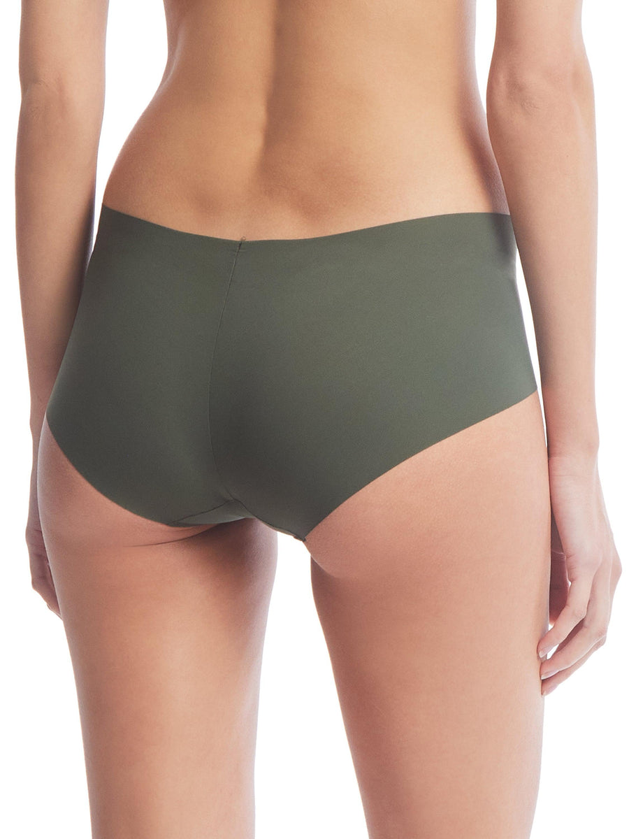 Pine Tree Green BreatheSoft™ Boyshort On Model Back View - Seamless Boyshort Panties | Hanky Panky