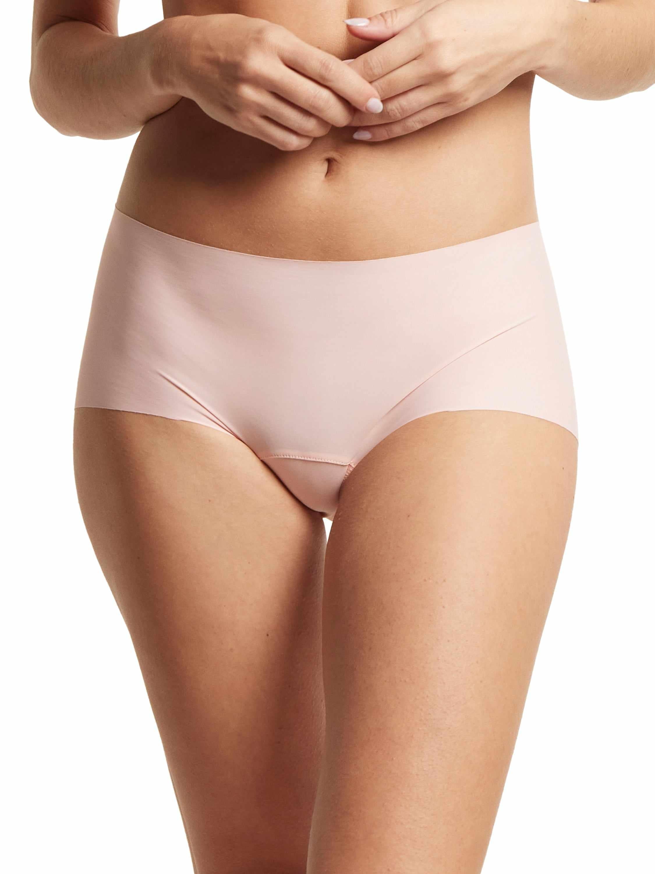 BreatheSoft™ Boyshort Sweet Nothing Pink - Front On-Model, Seamless Microfiber Boyshort Panty | Hanky Panky