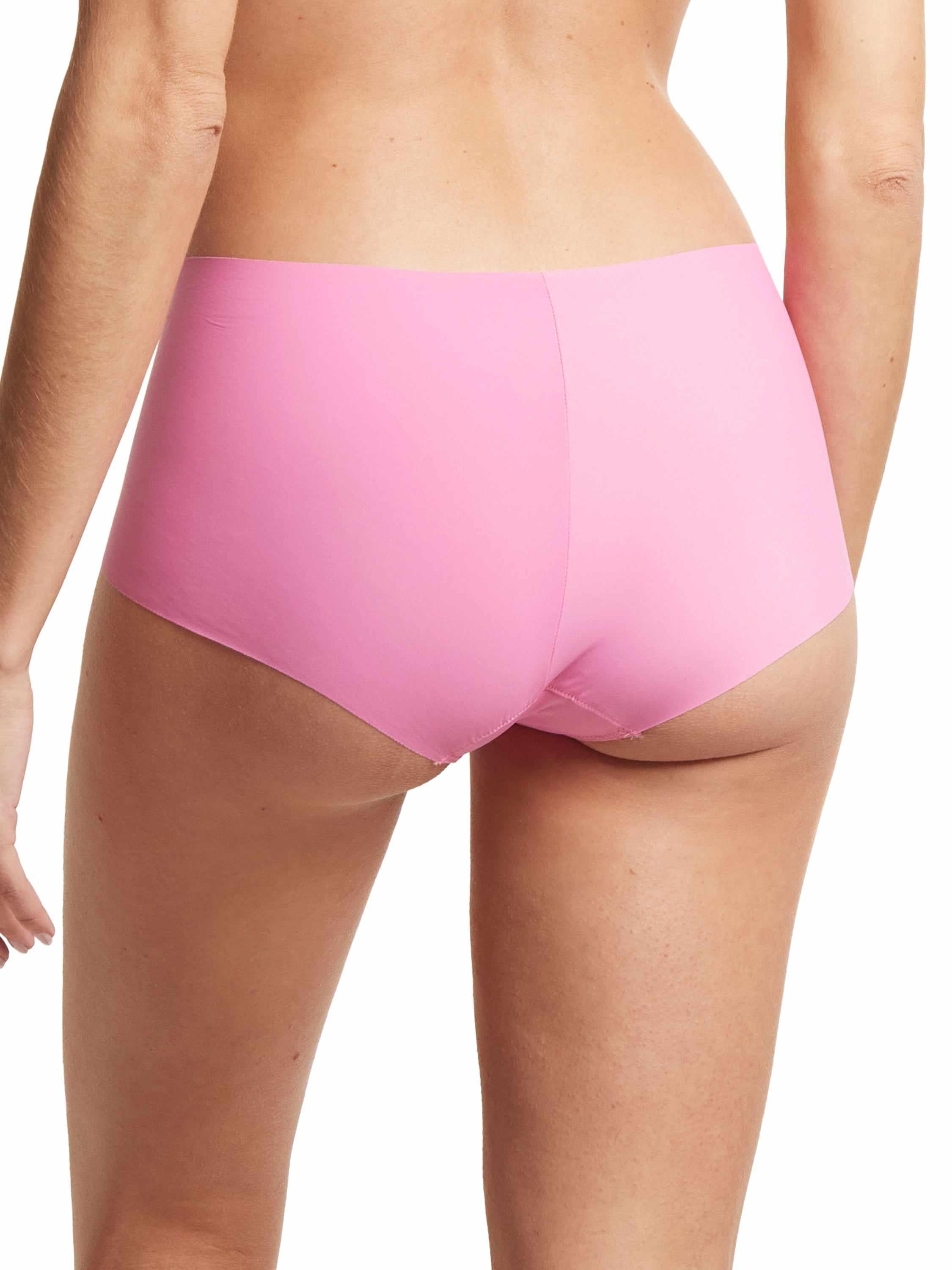 Taffy Pink BreatheSoft™ Boyshort - Back On-Model View, No Panty Lines | Hanky Panky